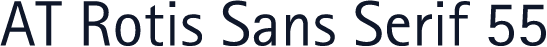 AT Rotis Sans Serif 55