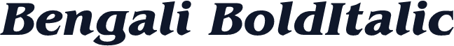 Bengali BoldItalic
