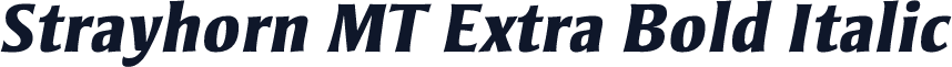 Strayhorn MT Extra Bold Italic