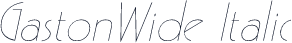 GastonWide Italic