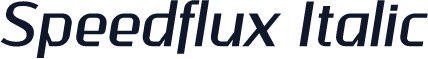 Speedflux Italic