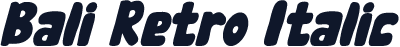 Bali Retro Italic