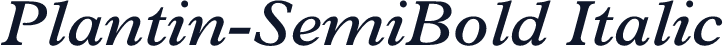 Plantin-SemiBold Italic