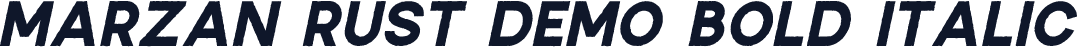Marzan Rust DEMO Bold Italic