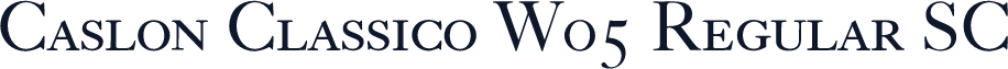 Caslon Classico W05 Regular SC