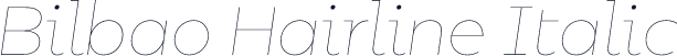 Bilbao Hairline Italic