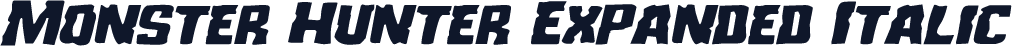 Monster Hunter Expanded Italic