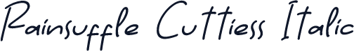 Rainsuffle Cuttiess Italic