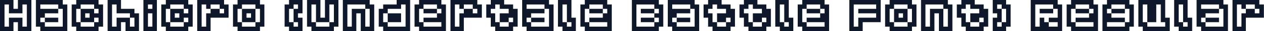 Hachicro (Undertale Battle Font) Regular