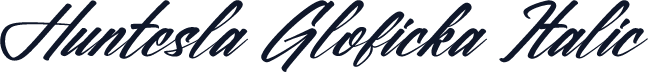 Huntesla Gloficka Italic
