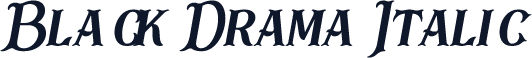 Black Drama Italic