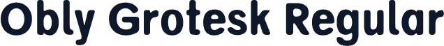 Obly Grotesk Regular