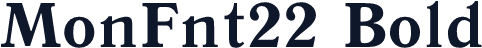 MonFnt22 Bold
