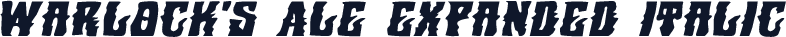 Warlock's Ale Expanded Italic