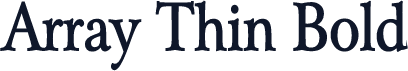 Array Thin Bold