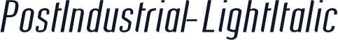 PostIndustrial-LightItalic