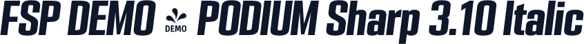 FSP DEMO - PODIUM Sharp 3.10 Italic