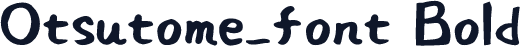 Otsutome_font Bold