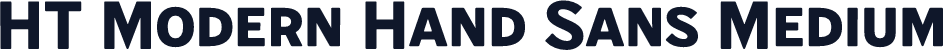 HT Modern Hand Sans Medium