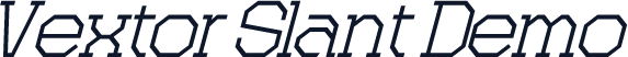 Vextor Slant Demo