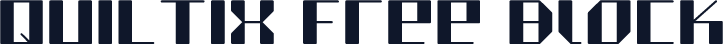 QUILTIX Free Block