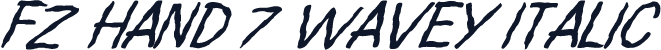 FZ HAND 7 WAVEY ITALIC