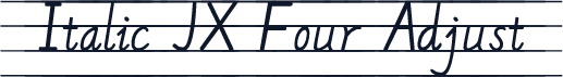Italic JX Four Adjust