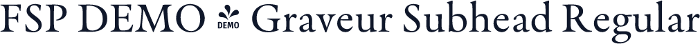 FSP DEMO - Graveur Subhead Regular