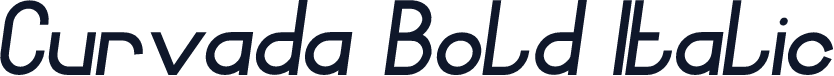 Curvada Bold Italic