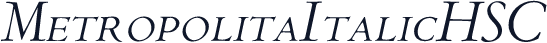 MetropolitaItalicHSC