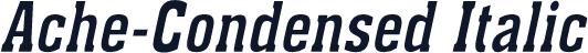 Ache-Condensed Italic