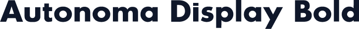 Autonoma Display Bold
