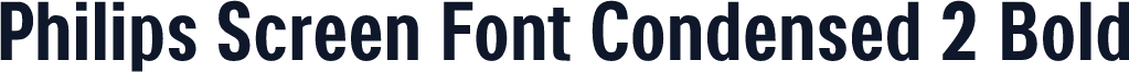 Philips Screen Font Condensed 2 Bold
