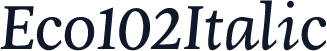 Eco102Italic