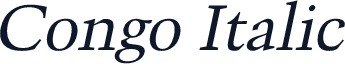 Congo Italic