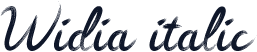 Widia italic