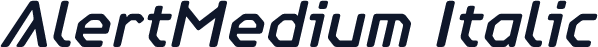 AlertMedium Italic
