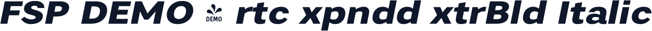 FSP DEMO - rtc xpndd xtrBld Italic