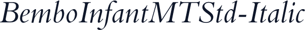 BemboInfantMTStd-Italic