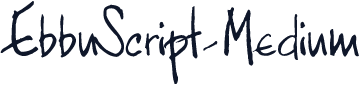 EbbuScript-Medium