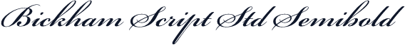 Bickham Script Std Semibold