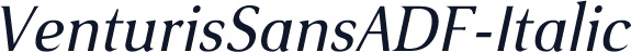 VenturisSansADF-Italic