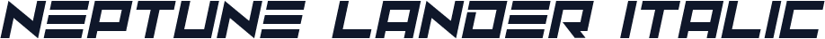 Neptune Lander Italic