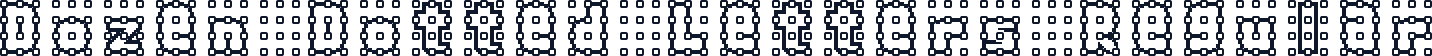Dozen Dotted Letters Regular