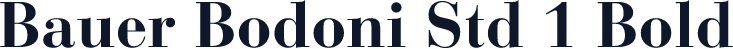 Bauer Bodoni Std 1 Bold