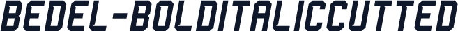 Bedel-BoldItalicCutted