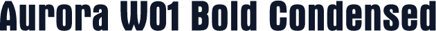 Aurora W01 Bold Condensed