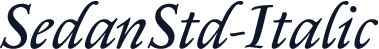 SedanStd-Italic