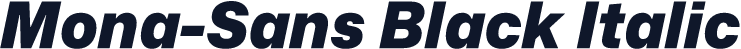 Mona-Sans Black Italic