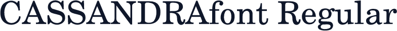 CASSANDRAfont Regular